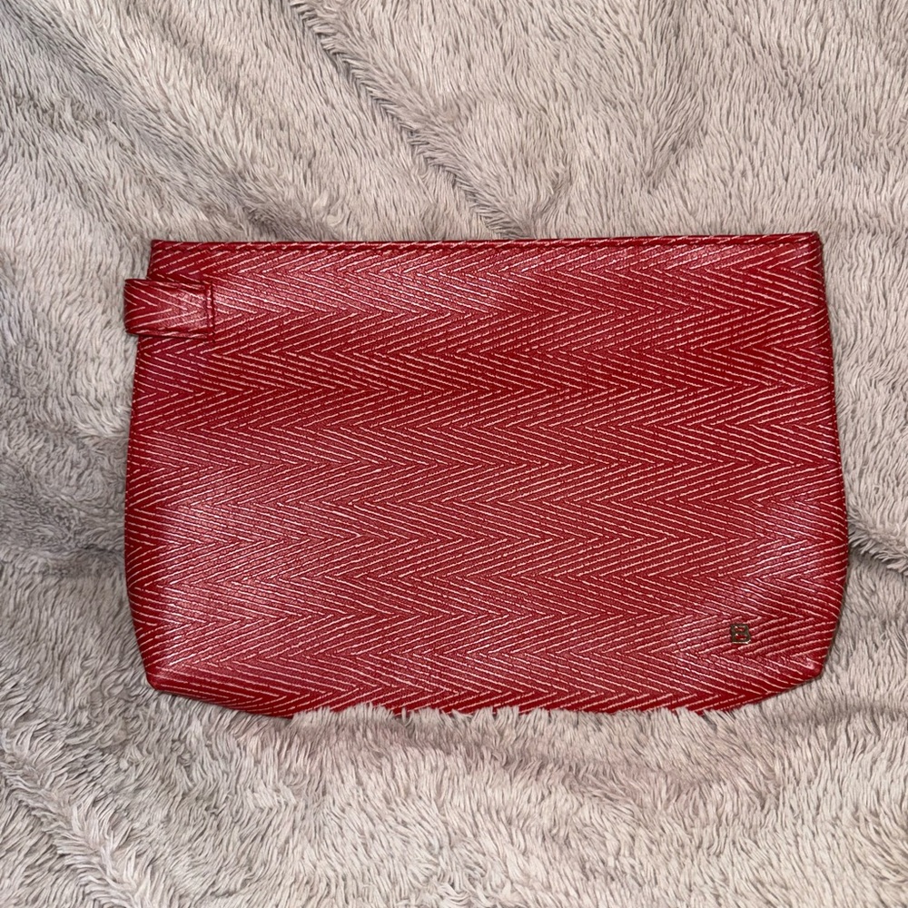 Balenciaga‎ B Logo Vibrant Red Clutch